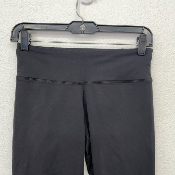 Lululemon black cropped‎ gathered leggings womens solid  Size: 6 - Picture 5 of 8